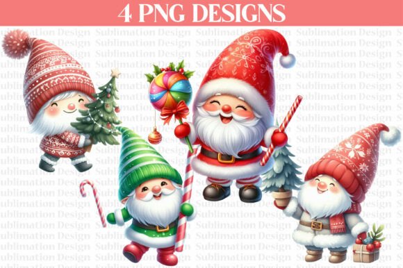4 Winter Christmas Gnome Clipart: A Designer’s Review for Seasonal Branding