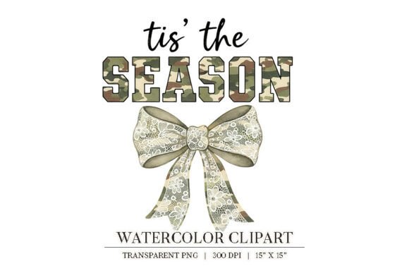 Camo Christmas Bow Clipart PNG: A Publisher’s Take on Seasonal Illustrations