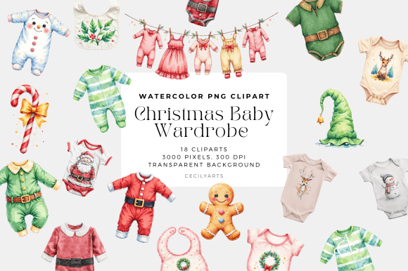 Christmas Baby Wardrobe Cliparts: A Designer’s Review of Seasonal Illustrations