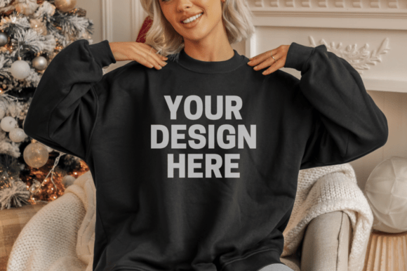 Christmas Gildan 18000 Sweatshirt Mockup: A Publisher’s Take on Seasonal Illustrations