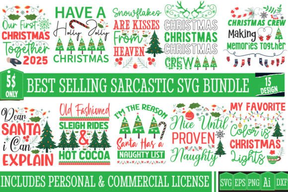 Christmas SVG Bundle: A Versatile Illustrations Set for Content Creators
