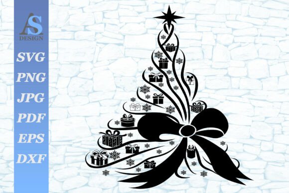 Christmas Tree with Presents SVG Review for Illustrations