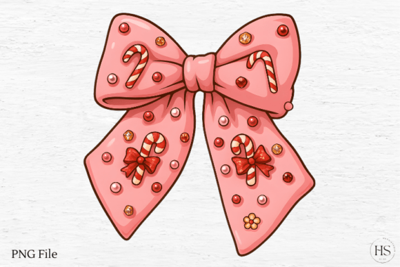 Coquette Christmas Bow, Pink Christmas Illustrations Review