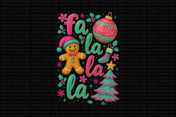 Fa La La La Christmas PNG: A Review for Illustrations and Designers