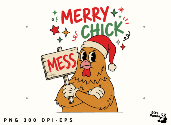 Funny Christmas Chick Mess Embroidery Review