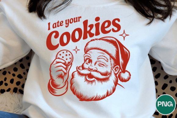 Retro Funny Santa Christmas T-shirt PNG: Illustrations for Seasonal Branding