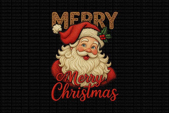 Textured Santa Merry Christmas Illustrations Review