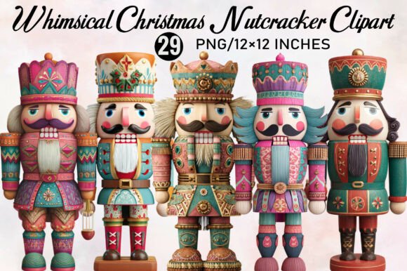 Whimsical Christmas Nutcracker Clipart